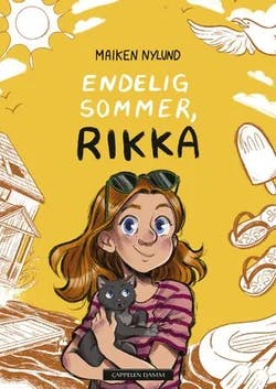 Omslag: "Endelig sommer, Rikka" av Maiken Nylund